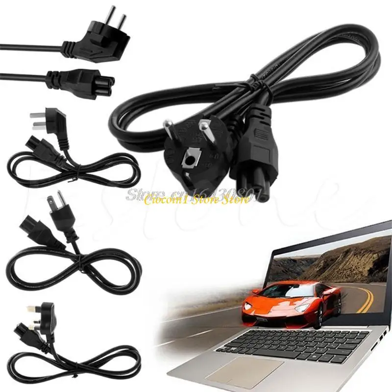 A3PC Power Cable,10A 3 Prong AC Power Cable 3.96ft 1.for Universal Extension Replacement 3 Pin AC Power Cord for Computer