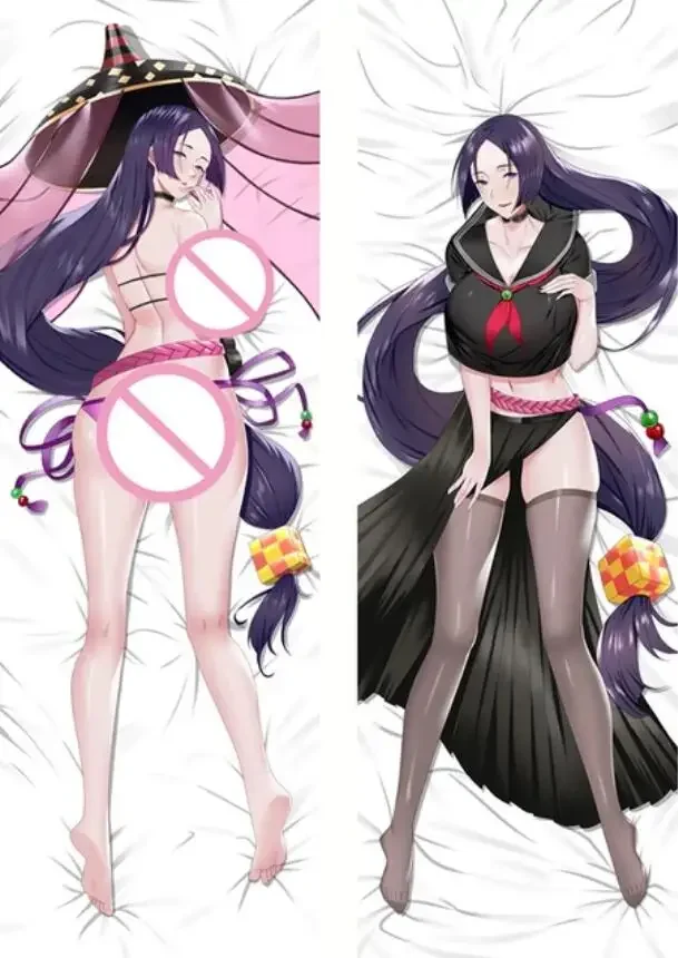 Dakimakura Futa Minamoto no Raikou Fate Anime Body Pillow Cover Double-Sided Print Life Size Pillowcase Gifts