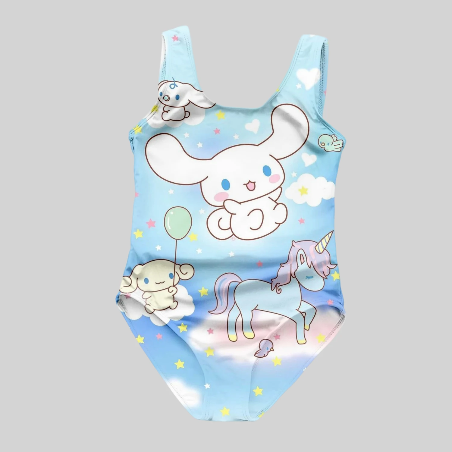 Miniso Cute Children's One-Piece Swimsuit Cinnamoroll 3d Print Girls Women Swimsuit Soft Breathable Kids Summer Seaside Clothes