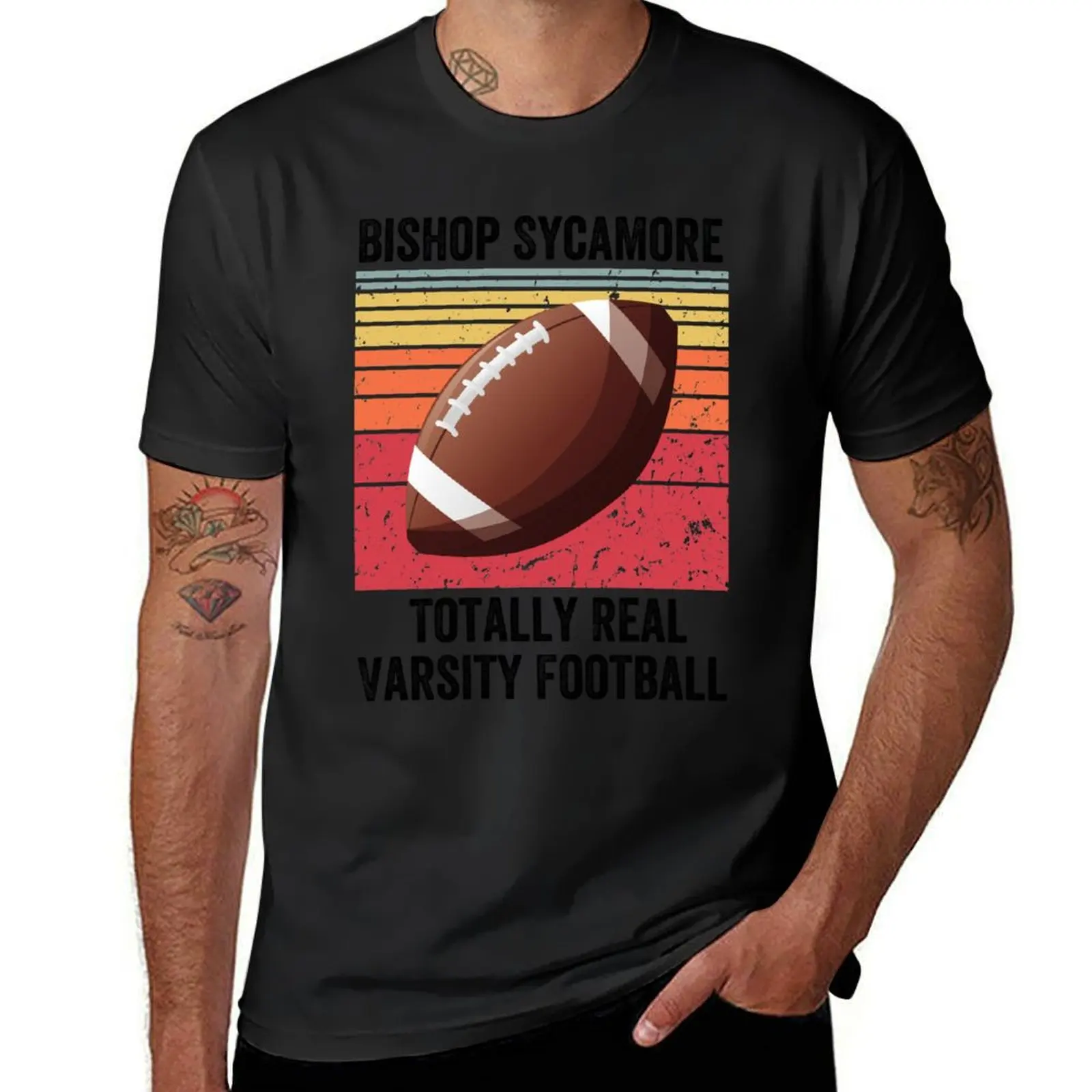 Bishop Sycamore Totally Real Varsity Football Team T-Shirt summer top anime blanks oversized t shirt men