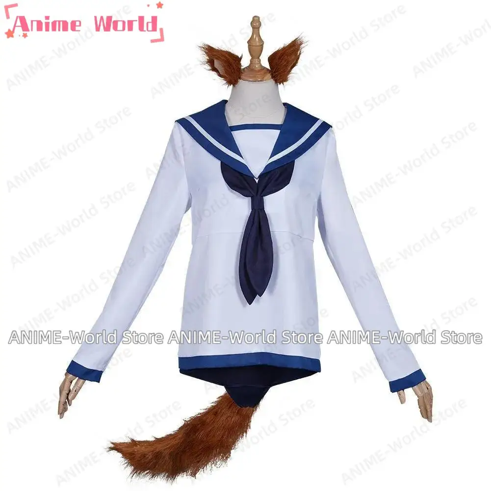 《Custom Size》Strike Witches Miyafuji Yoshika Sailor Suit Dress Swimwear Outfits Halloween Carnival Suit Cosplay Costume