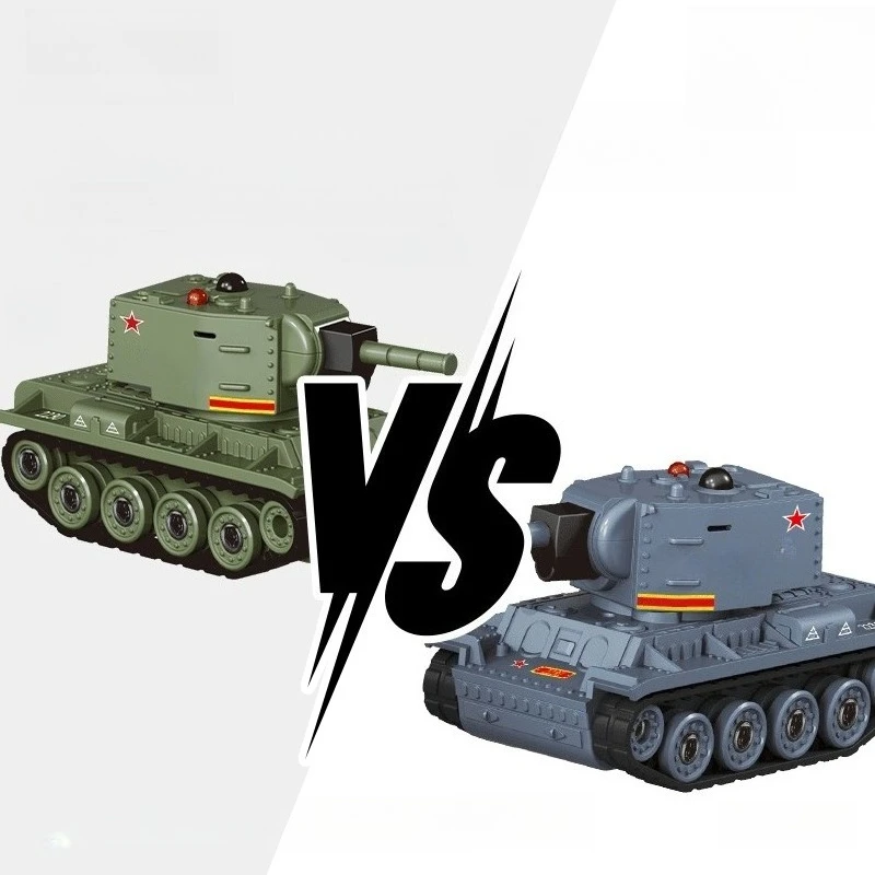 1/64 Mini Remote Control Tank Outdoor Movable Tracked Simulation Electric Armored Vehicle Boy's Desktop Toy Tank Model