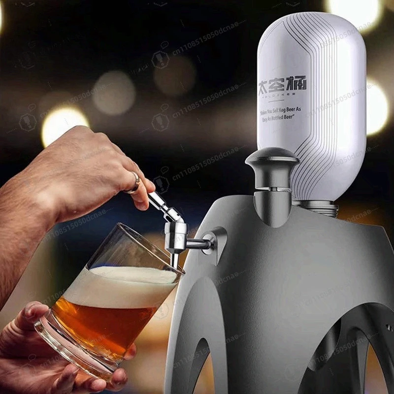 

Portable Beer Dispenser Kit - Single-Use Draft System with Mini Keg & Tap, for Outdoor, Camping & Party (No Cleaning Needed)