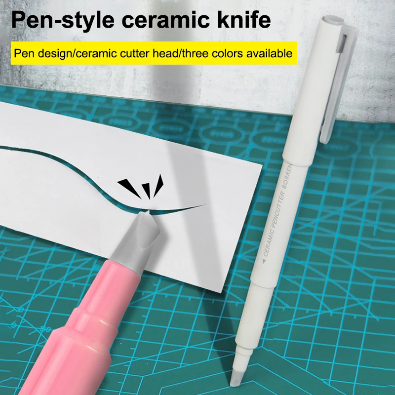 Diamond Painting Paper Cutter - Ceramic Blade Craft Pen for Smooth Parchment Cutting, Essential DIY Art Tool Accessory