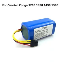 14.4V 2800mAh Li-lon battery for Cecotec Conga 1290 1390 1490 1590 vacuum cleaner Genio deluxe 370 gutrend echo 520 Part