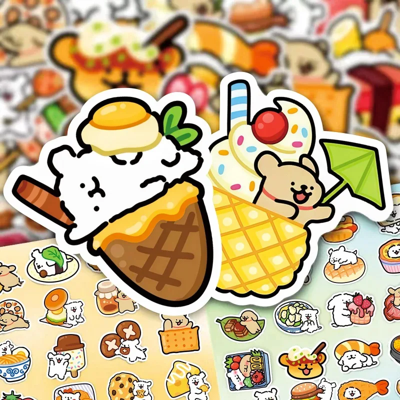 100 Stück Cartoon personalisierte Welpen kreative Doodle dekorative Aufkleber