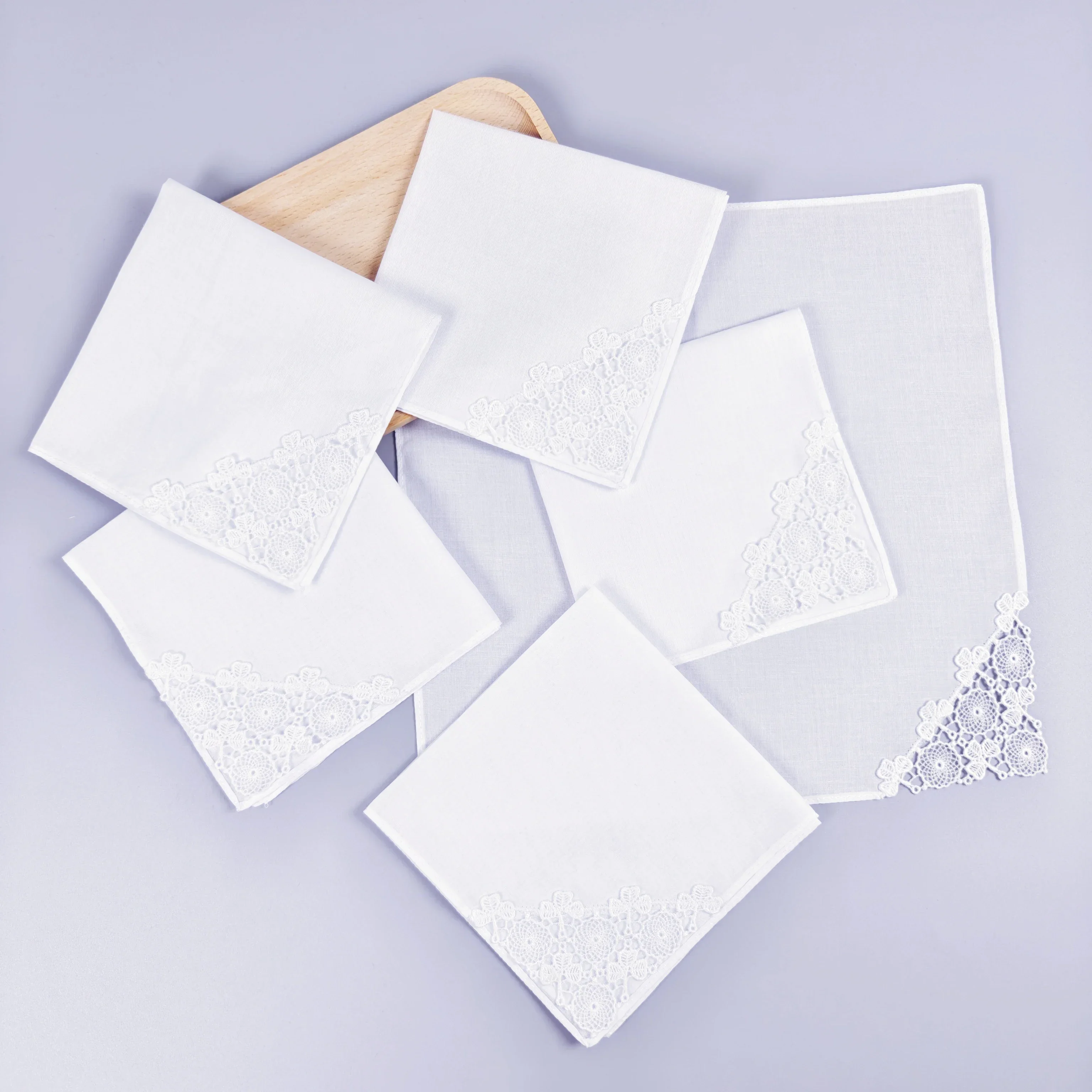 28 CM/11IN, 3/6 PZ sottile tessuto di puro cotone fazzoletto di pizzo decorazione di nozze ornamento per la casa decorazione borsa fazzoletto solido c