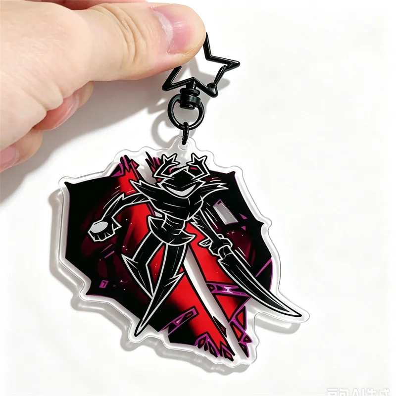 Deltarune Roaring Knight Chapter 4 Acrylic Keychain And Charm Collectible - Anime Game Inspired Design for Fans
