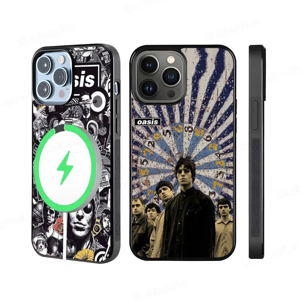 

Band Oasis-S Black Magsafe Magnetic Phone Case For IPhone 16 15 17 Pro Max 11 12 13 14 Plus Cover