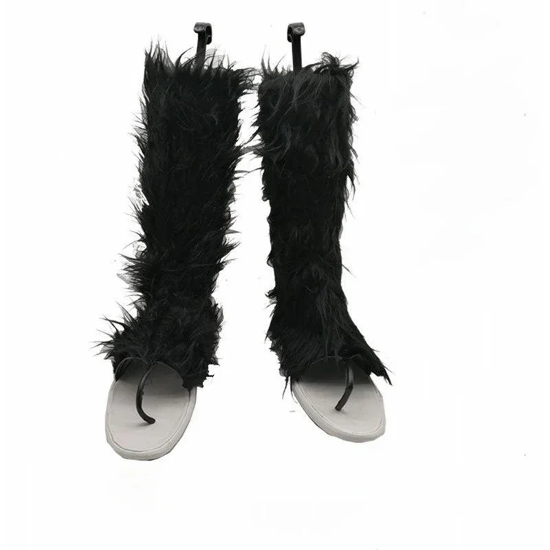 Anime Cosplay Demon Slayer Kimetsu No Yaiba Hashibira Inosuke scarpe stivali adulti Halloween Party Costume accessori