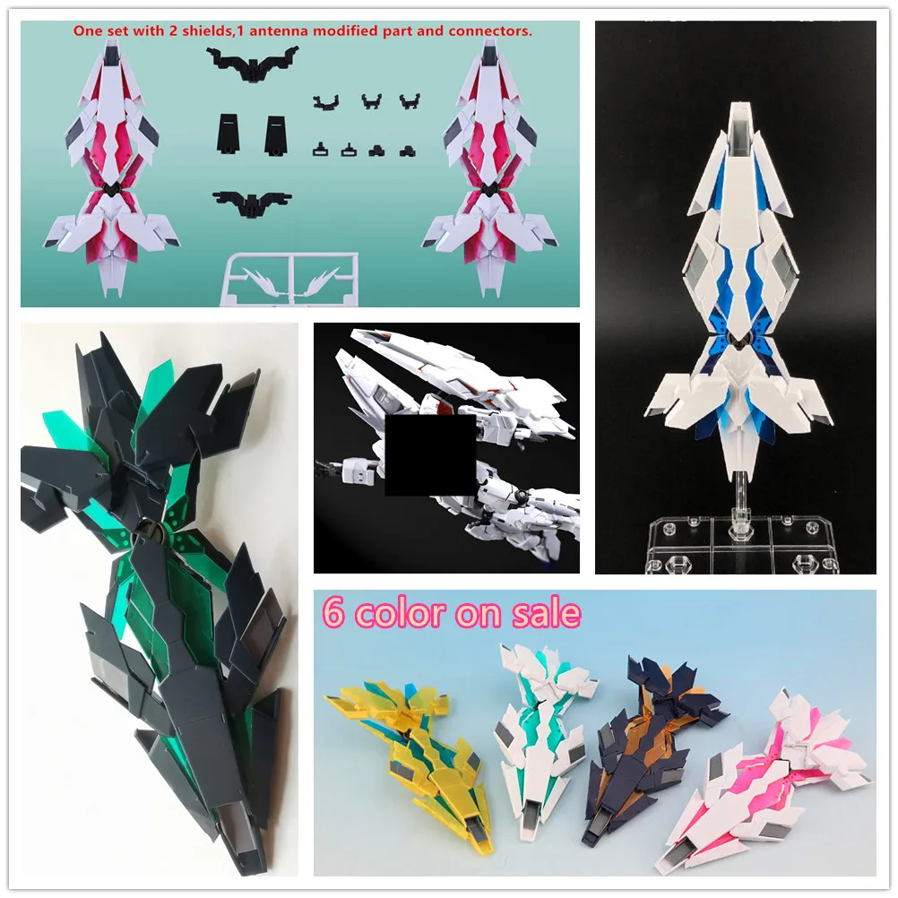 

EW model 1/144 RG HG RX-0 Unicorn Banshee Phenex weapon pack DE Shields DE013