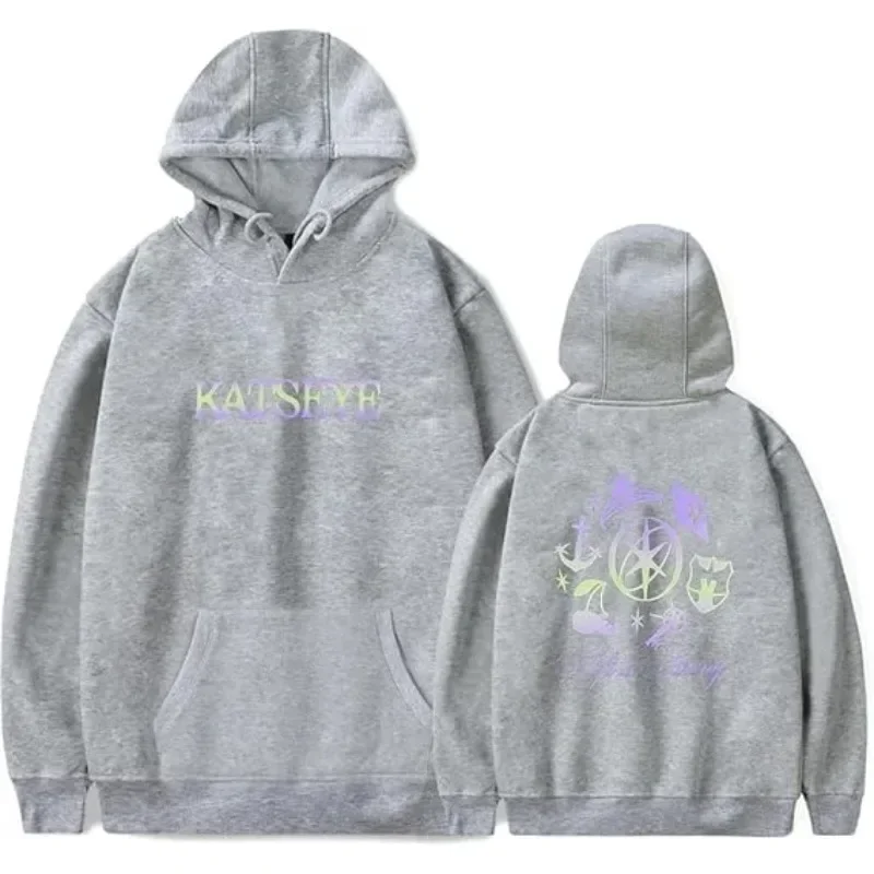 Katseye-Männer und Damen, lässige Sudaderas mit Kapuzenpullover und Grand Duke-Trikots, große Manga-Support-Pumja, Sudadera mit Kapuzenpullover