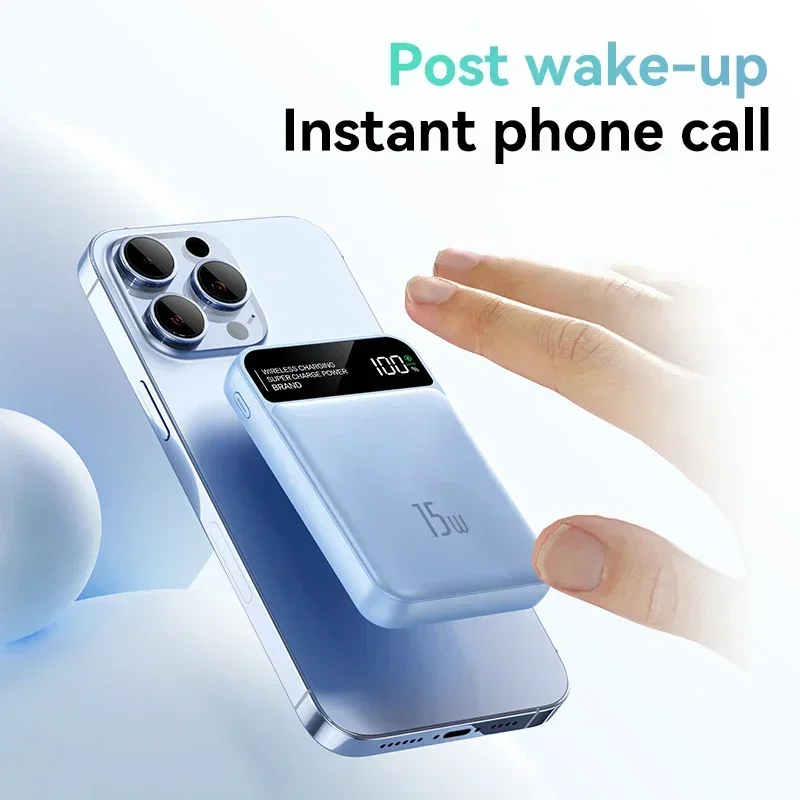 VIVO 50000mAh 22.5W بنك الطاقة المغناطيسي اللاسلكي شحن سريع PowerBank بطارية خارجية محمولة لساعة iPhone Android