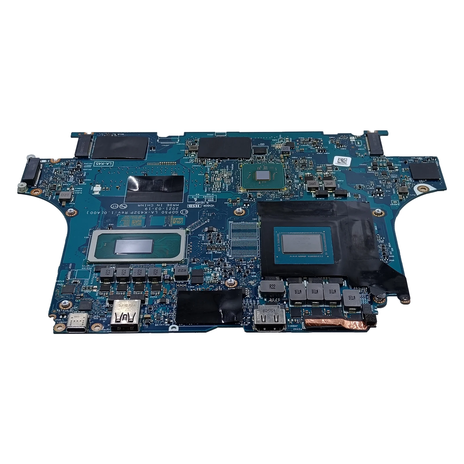0284MK 0836K6 pour Dell G15 5511 carte mère d'ordinateur portable SRKT3 i7-11800H GN20-E3-A1 6GB RTX3060 carte mère avec Port de clavier LA-K452P