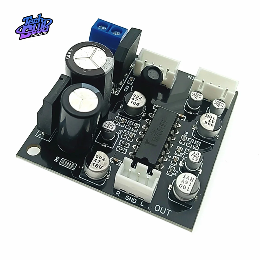 TA7668 Tape Drive Deck Magnetic Head Preamp Preamplifier Board Shielded Wire for Electronic Component Accessories