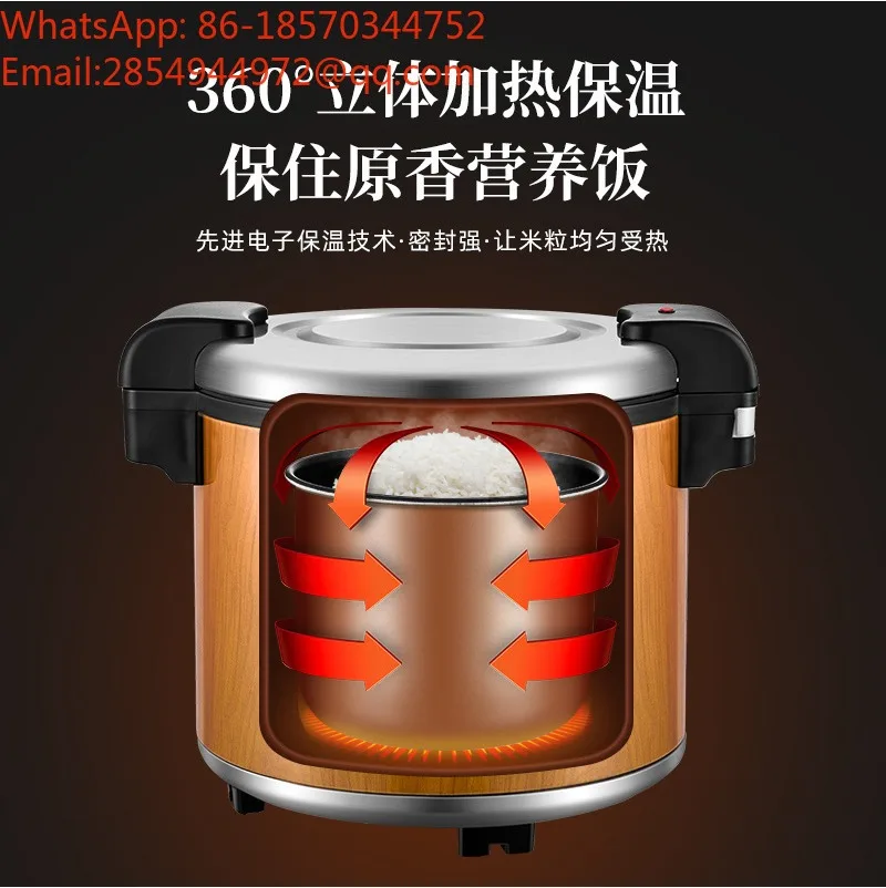 Rice Insulation Bucket Commercial Large-capacity Stainless Steel Pluggable Heating Large Insulation Pot