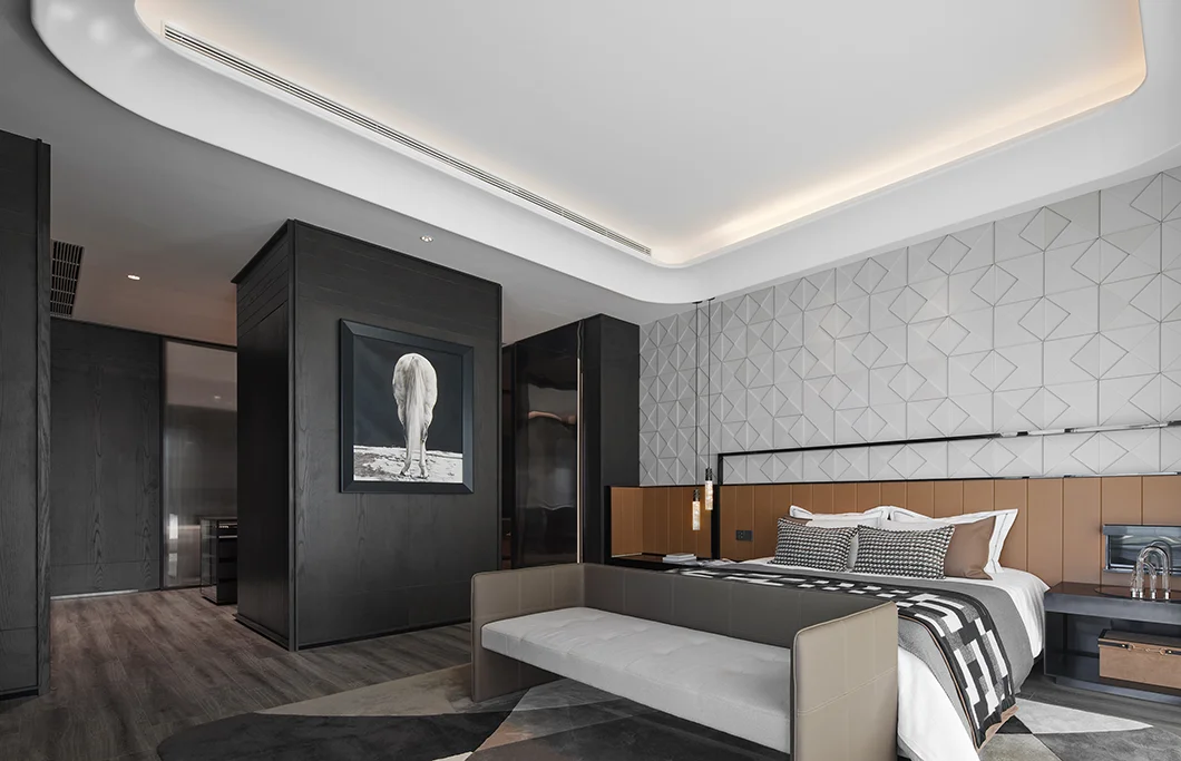 Sanhai الطراز الحديث التصميم الداخلي خطة أرضية ثلاثية الأبعاد تقديم تخطيط الفضاء مسودة الواقي الذكري الديكور مخصص للمنزل الداخلي