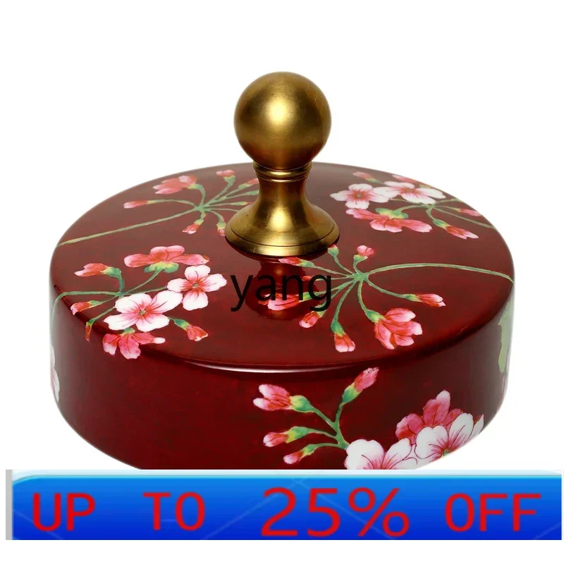 lmm Luxury Living Room Storage Storage Tank European Style Ceramic Cover Altar Crafts Ornaments