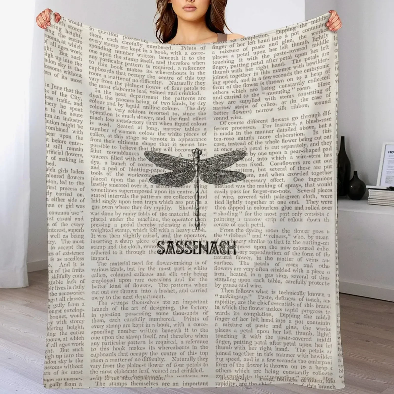 Dragonfly paper sassenach Throw Blanket Single Tourist Luxury Throw blankets ands Blankets