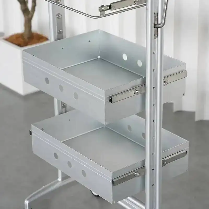 Salon Manicure Tray Support Cart Cosmetic Beauty Helper Trolley Organizers Trolleys Professional Ergonomic Corrosion Resistant