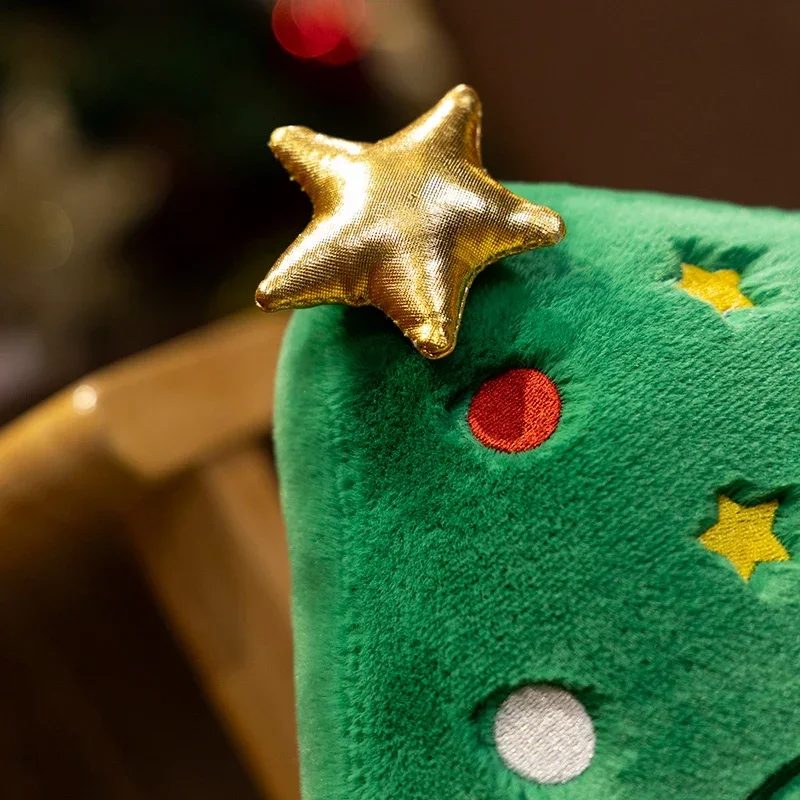 Árbol de Navidad de peluche, muñeco de nieve, hombre de jengibre, juguetes, almohada suave, casa de galletas, relleno, lindos regalos de cumpleaños,