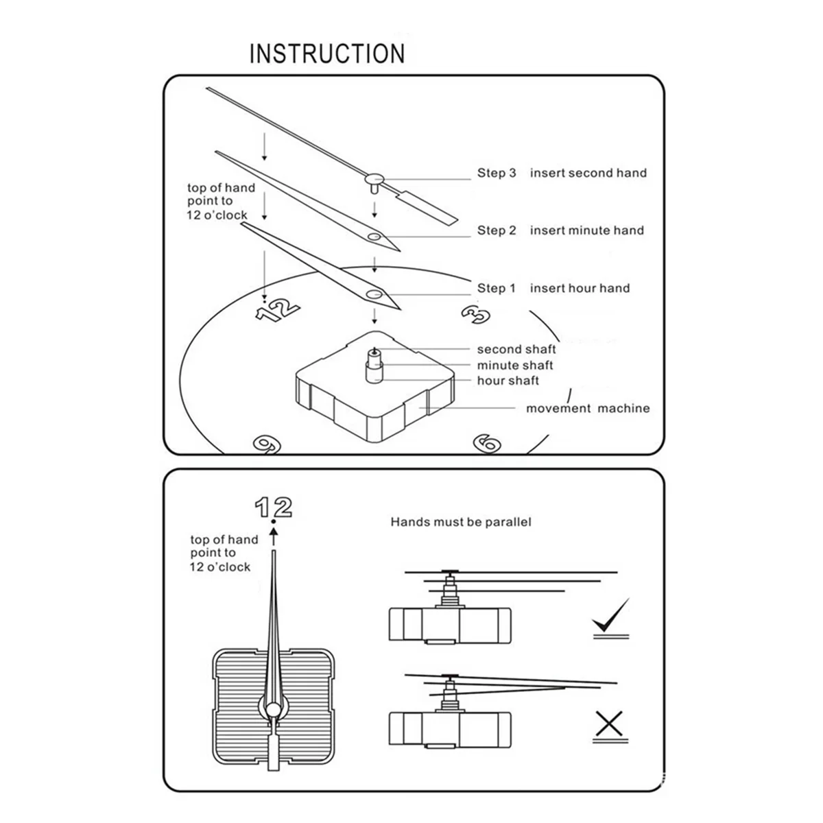 New DIY Smart WIFI Automatic Time Synchronization Silent Movement Unlimited Mobile Phone Hotspot Timing WIFI Clock Movement