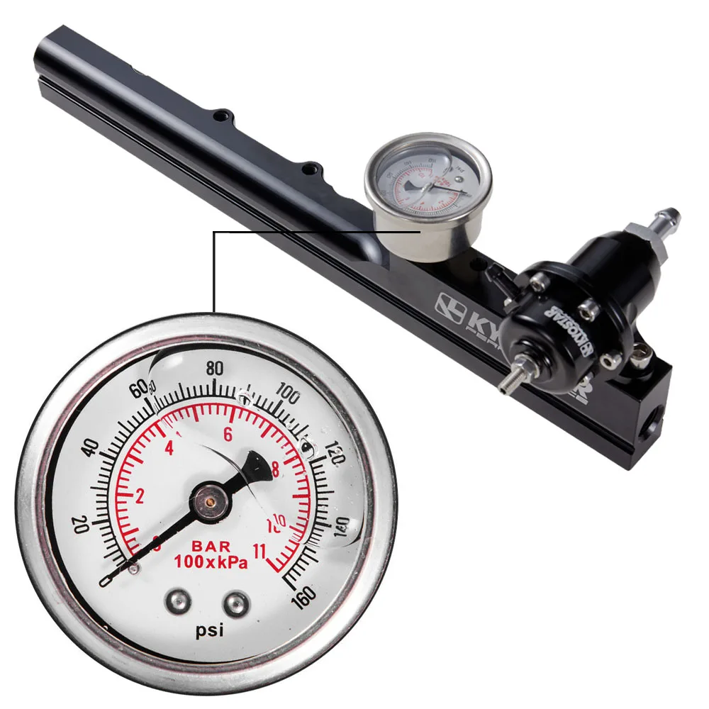 Ajuste acura/honda integra para civic kyostar regulador de pressão de combustível linha ferroviária b16 b18 b20 si ls gsr série b