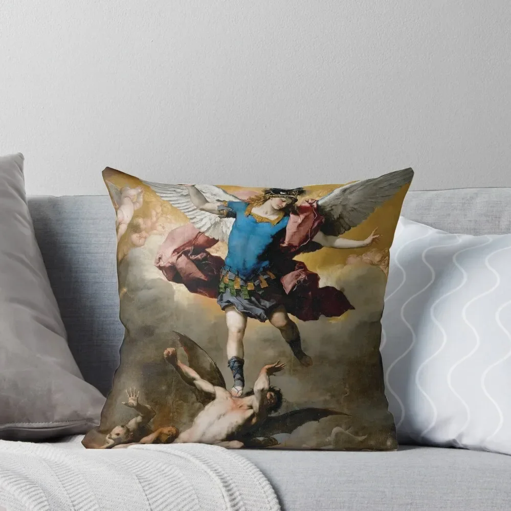 St Michael The Archangel Artwork Throw Pillow Pillowcase Cushion Cushion Cover For Sofa Cushions For Children Pillow