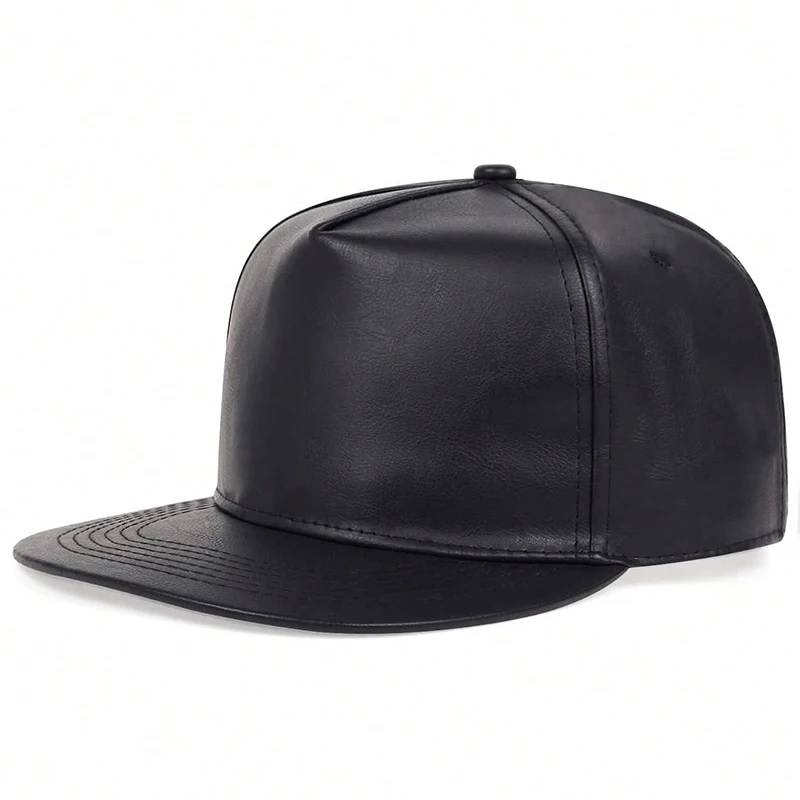 Solid Leather Snapback Hat Men Women Adjustable Baseball Cap Sport Hip Hop Golf Caps Male Female Street Headwear Sun Hats gorras