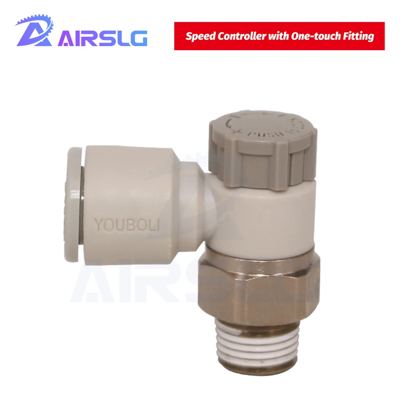 Speed Controller mit One-touch-Fitting AS1201F-M5-04A AS1201F-M5-06A AS2201F-01-04AS AS2201F-01-06SA AS2201F-01-08SA 01-10SA