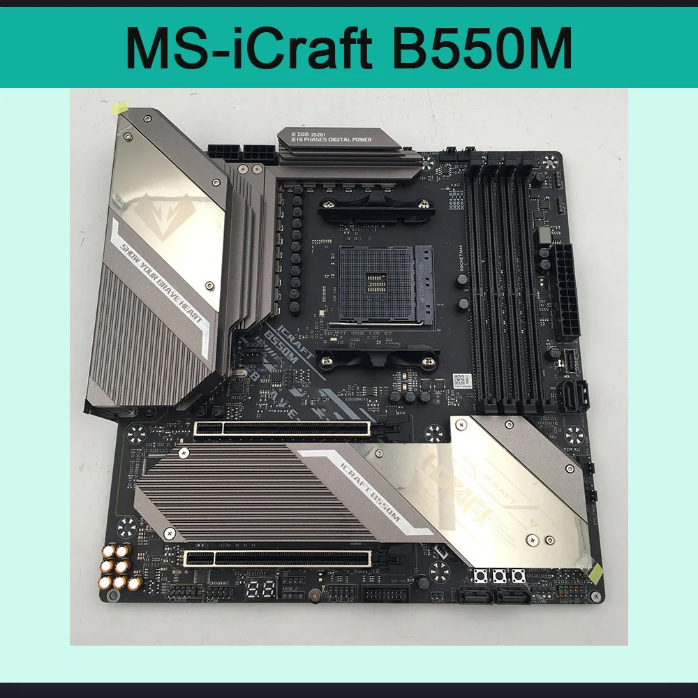 New B550 For MS-iCraft B550M For MAXSUN Desktop Computer Motherboard Socket AM4 NVME M.2 SATA SSD DDR4