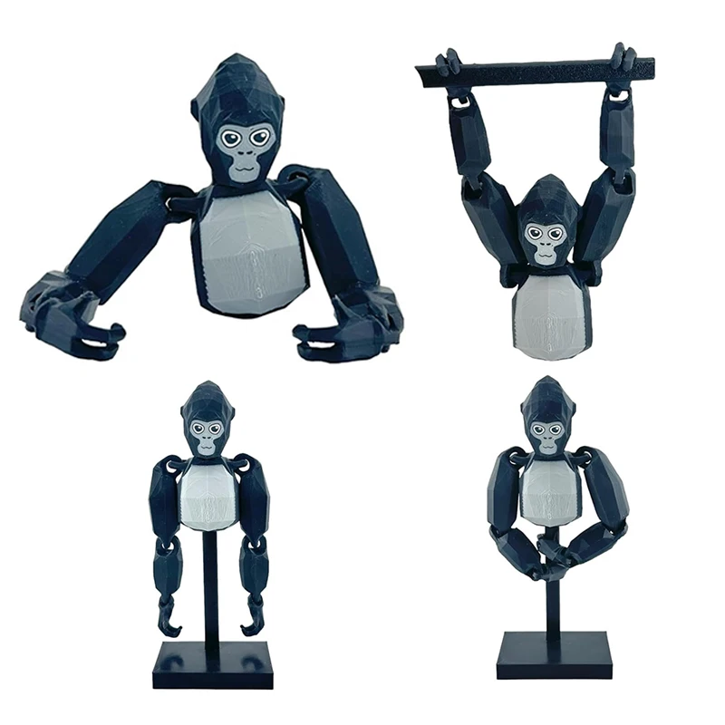 Gorilla Tag Monke 3D Printing Dolls Cartoon Animal Toy Birthday Christmas Gift For Children 3D Printed Toys With Movable Joints