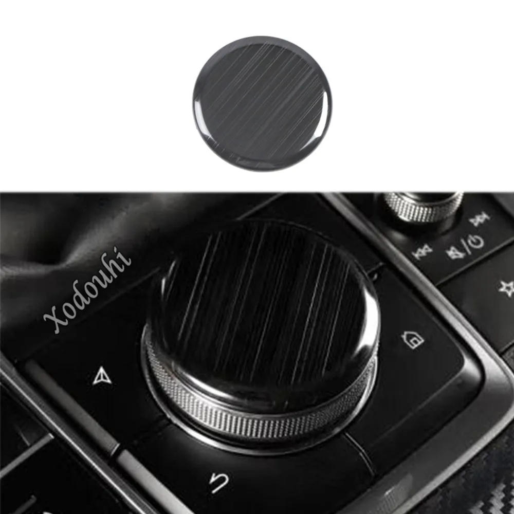 Car Body Cover Traffic Road Condition Rotation Rotary Switch Button Ring Frame Parts For Mazda CX-30 CX30 2020 2021 2022 2023