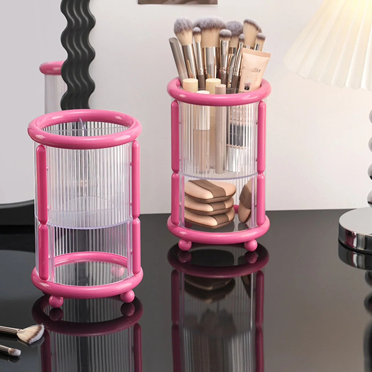 1Pcs Makeup Storage Container for Makeup Brush Lipstick Eyebrow Pencil  Eyeshadow Brush Powder &Foundation Holder Pen Holder