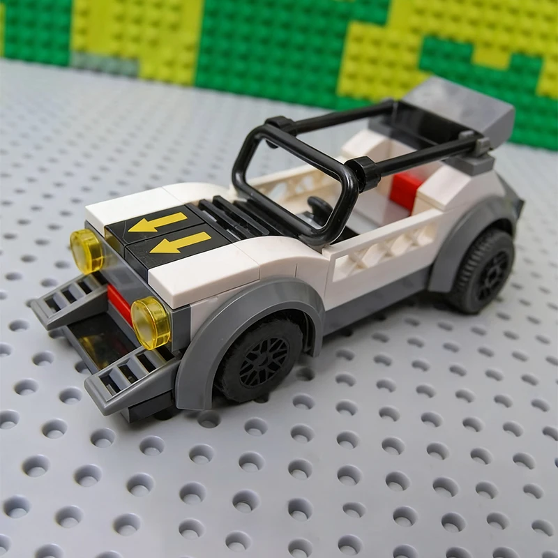 City Car Model MOC Building Bricks Lightweight Rally Racing Car Modular Technology Children Holiday Gifts Assemble Toys Suit