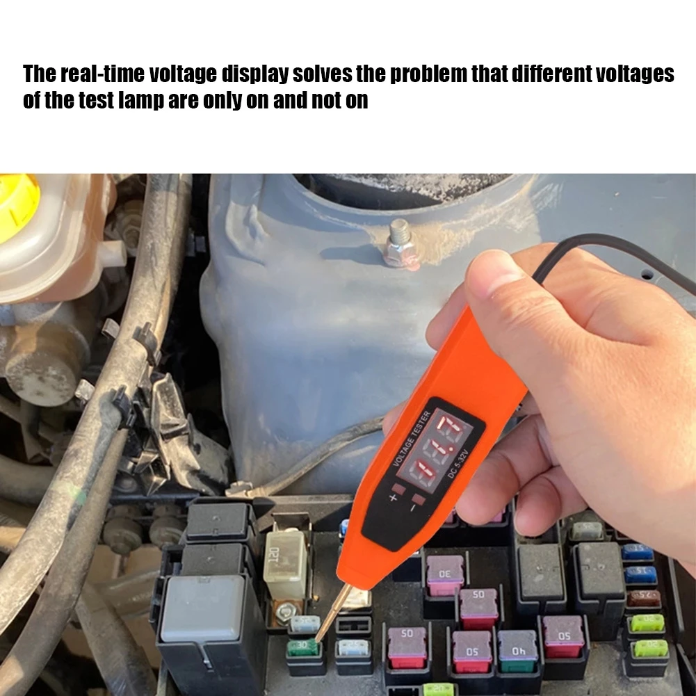 Auto Electrician Probe Machine Car Tools 32V/24V/5V Car Electrical Circuit Test Pen Dca Voltage Detector AC Voltage Indicator