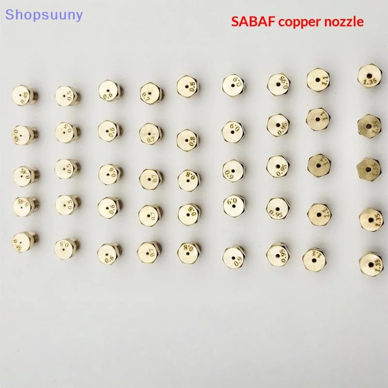 [SU]5PCS Burner Gas Hob LPG- Conversion Kits Jets 50 65 70 87 95 Brass Nozzle For Gas Stove Brass Nozzle Propane Injector[SU]