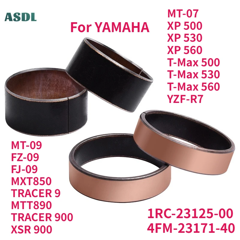 Fork Bushings External Guide Rails For Yamaha MT-07 XP T-Max 500 530 560 YZF-R7 MT-09 MT09 FZ-09 FJ-09 MXT850 TRACER 900 MTT890