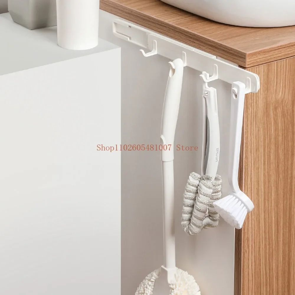 Household Gap Hook, Seamless Sticker Pull Design U-shaped Four-row Hook Multi-functional Hook