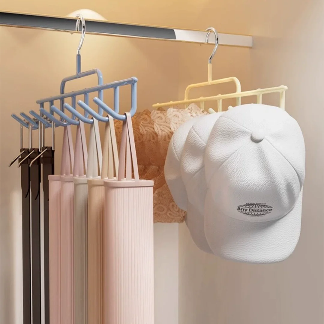Wall Hat Rack with Hanging Hooks Cap Organizer Holder for 8 Tall Baseball Caps Dorm Closet Bedroom Storage Display Daily Use
