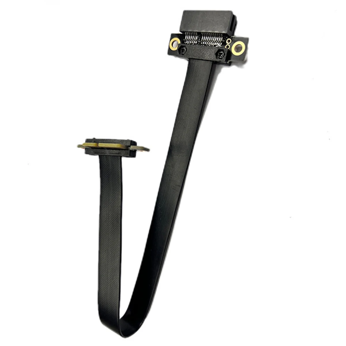 ABJG- 3.0 Cable adaptador PCIE X1 90 °   Cable de extensión de tarjeta gráfica Extensor blindado PCI-Express para