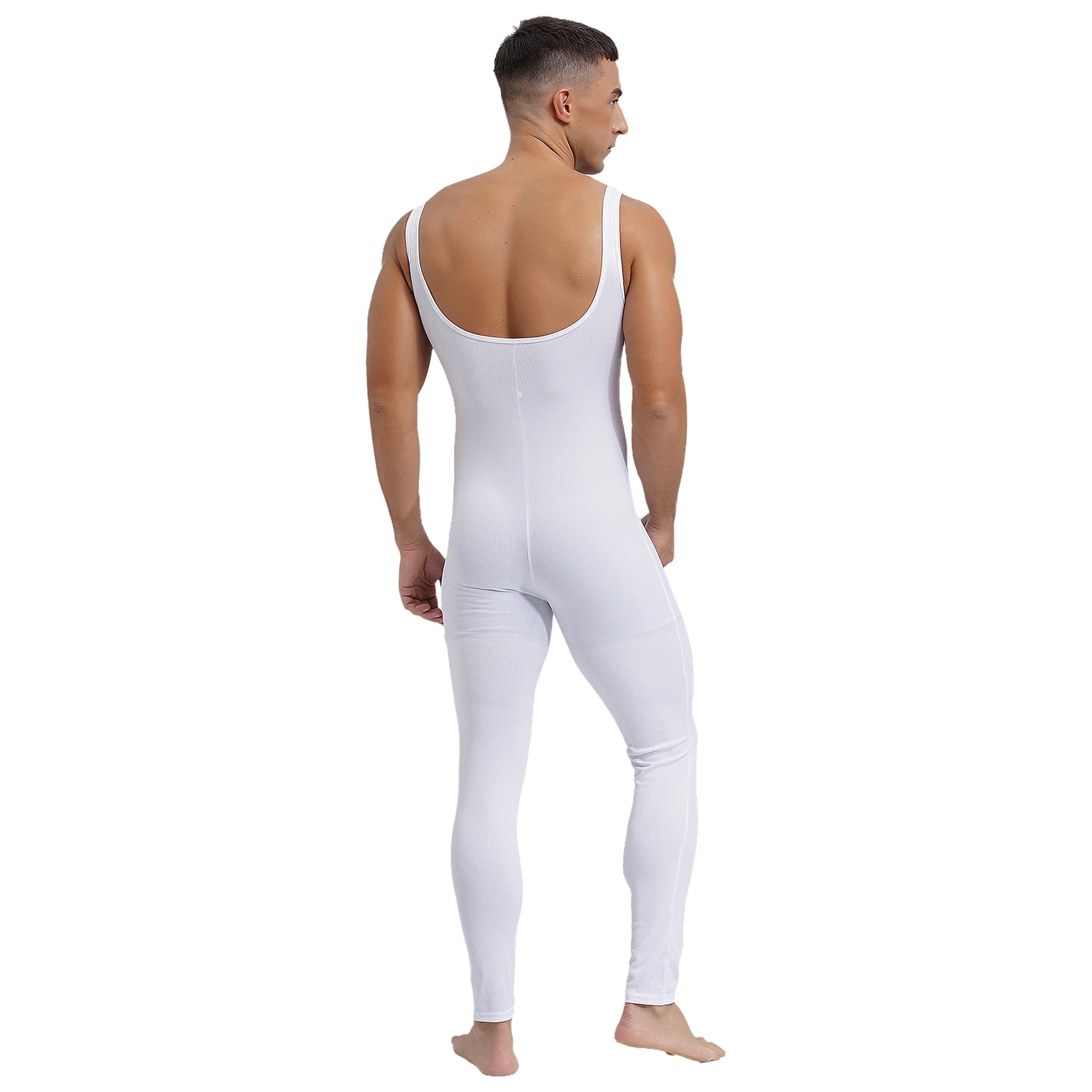 Mens Athletic Undershirts Jumpsuit Rompers Solid Color Tank Unitard Workout Fitness Wrestling Singlet Bodybuilding Bodysuit