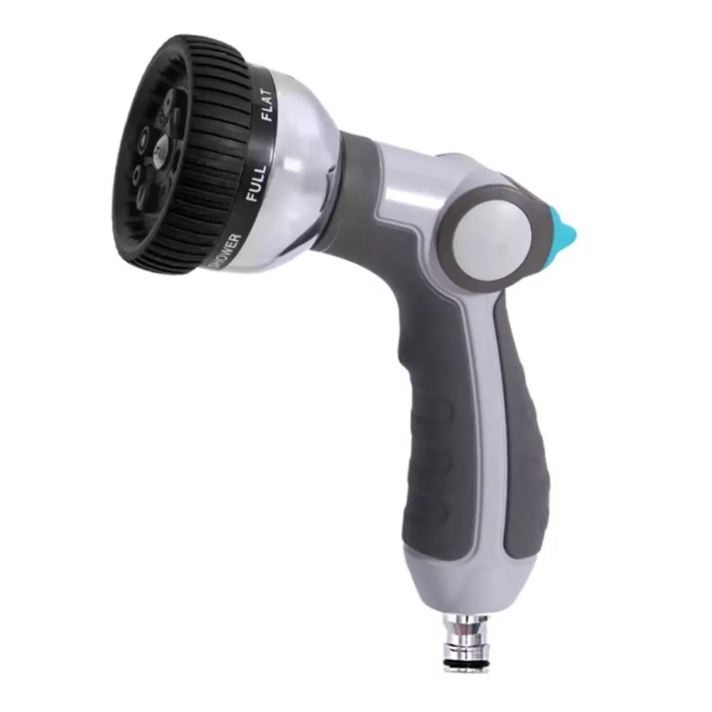 

Насадка для садового шланга высокого давления, промывка газона, полива растений, металлическая насадка-распылитель, устойчивая к коррозии, прочный распылитель водяного шланга