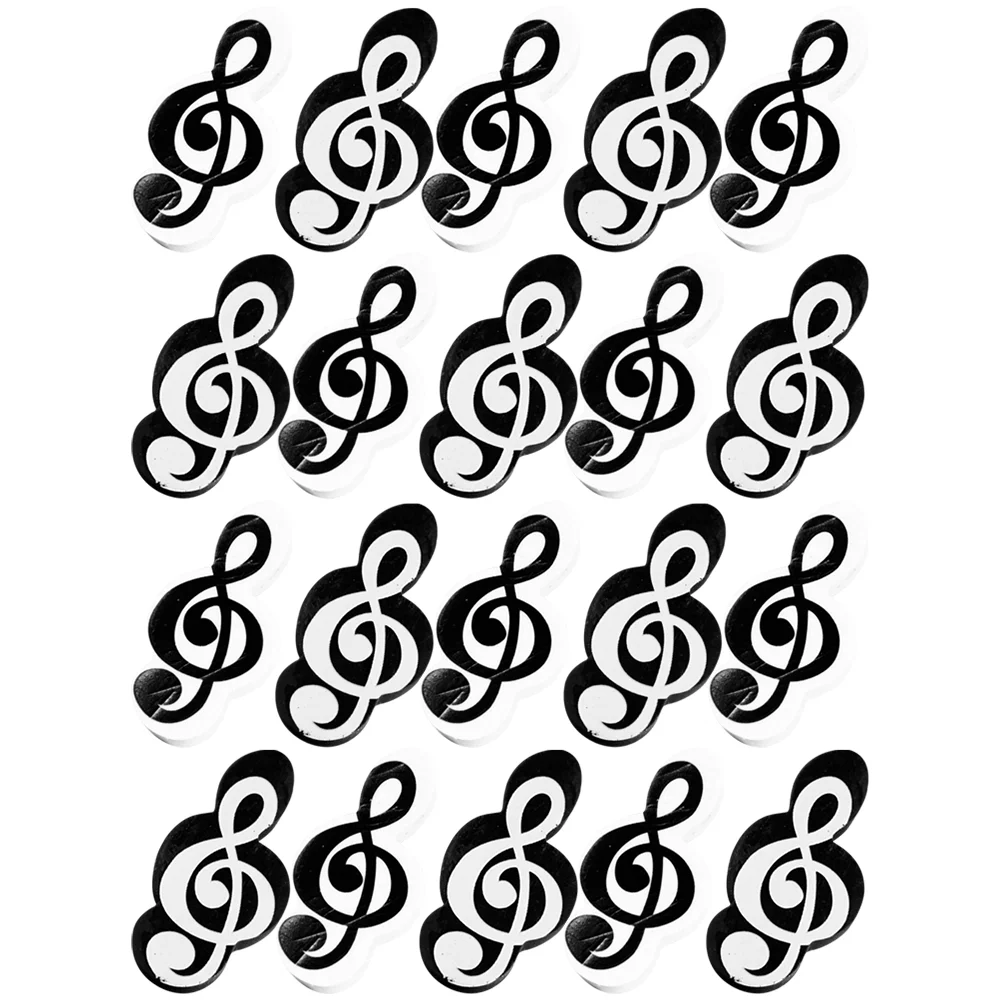 20 Pcs Small Eraser Music Symbol Erasers Classroom Reward Award Funny for Kids Mini Students