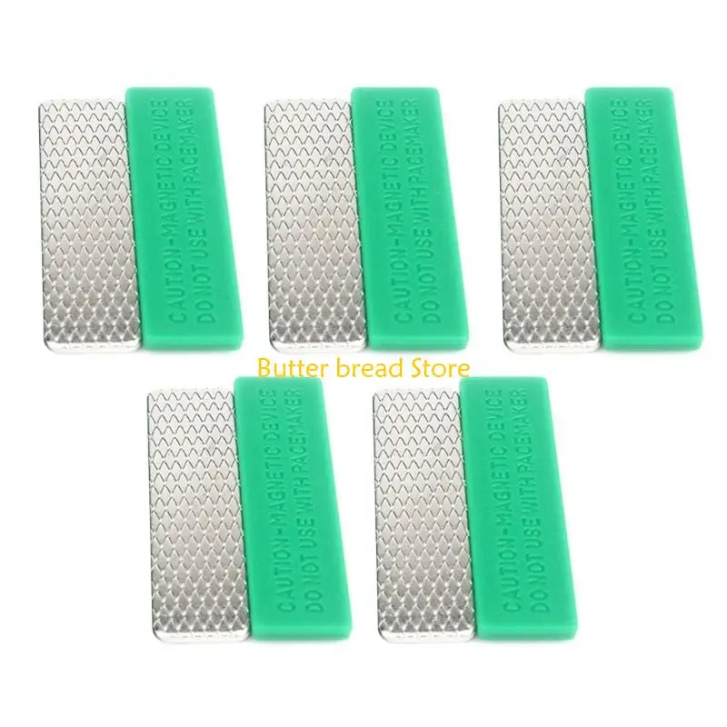 W89C 5Pieces Name Label Badge Holder With Strong Strength Grip Heavy Duty Clasps For School Office Use