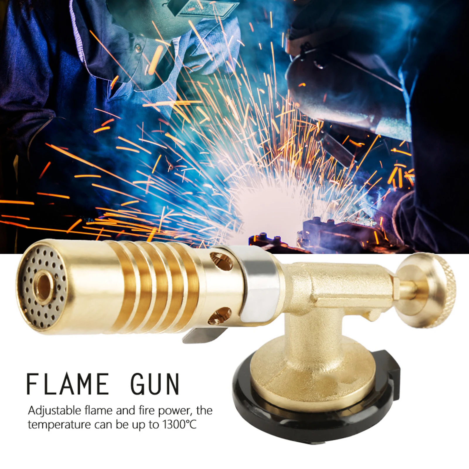 Multifunction Welding Gas Burner Flame Torch for BBQ Camping Cooking Lighter Heating - Portable Outdoor Welding Flame Gun
