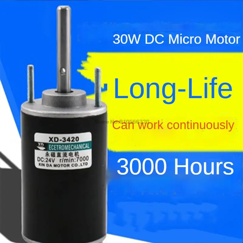 

DC Motor 12V 24V Micro High-speed Motor High Torque Speed Regulating Motor Forward and Reverse Brush Small Motor