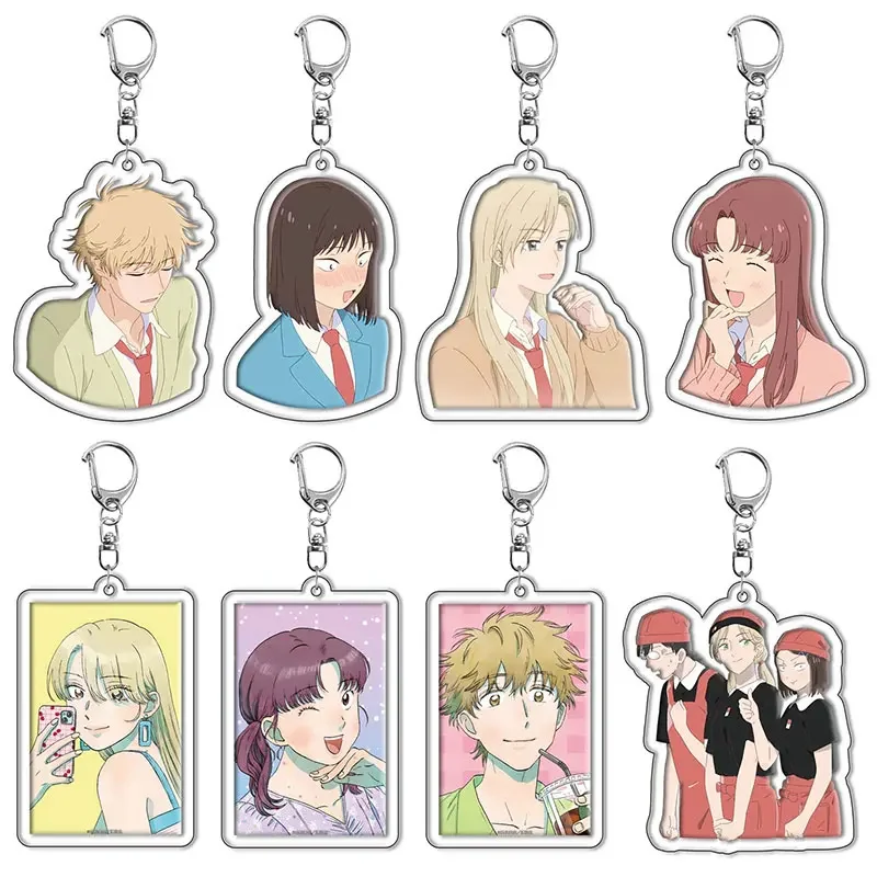 LLavero de Anime Skip and Loafer, Linda figura Shima Sousuke Iwamura Mitsumi, colgante de coche, accesorios de bolsa, regalos para fanáticos de la joyería