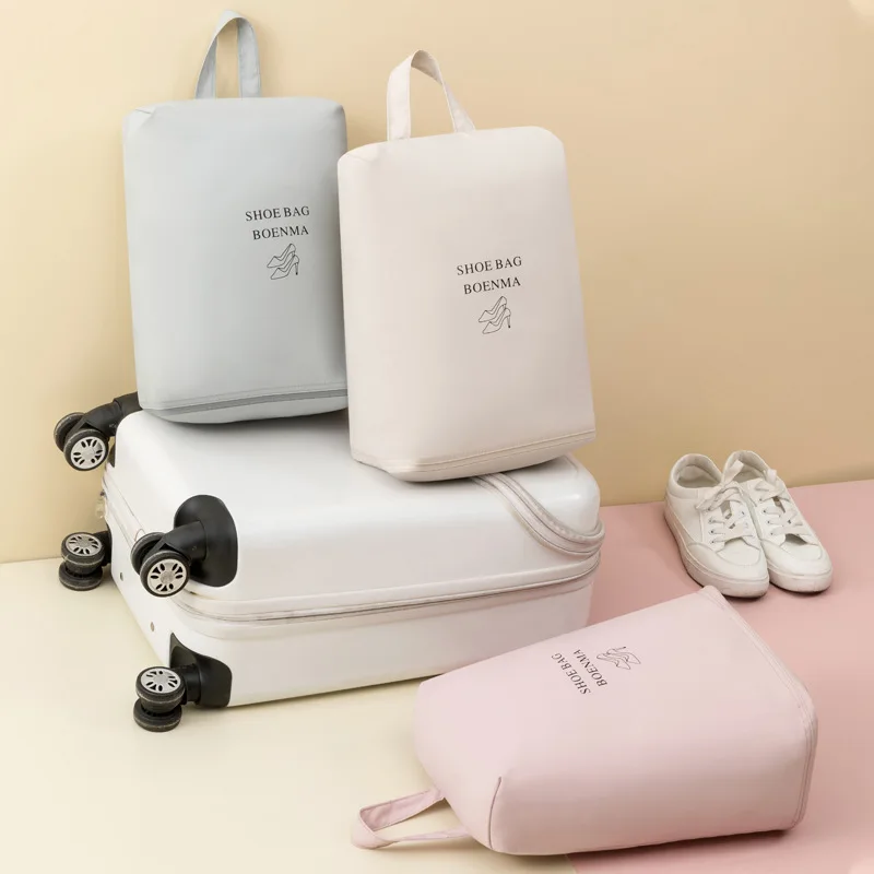 Simple Portable Travel Shoes Storage Bag Business Trip Organizer High Heels Sneakers Store Bag Waterproof Dustproof Tote Pouch