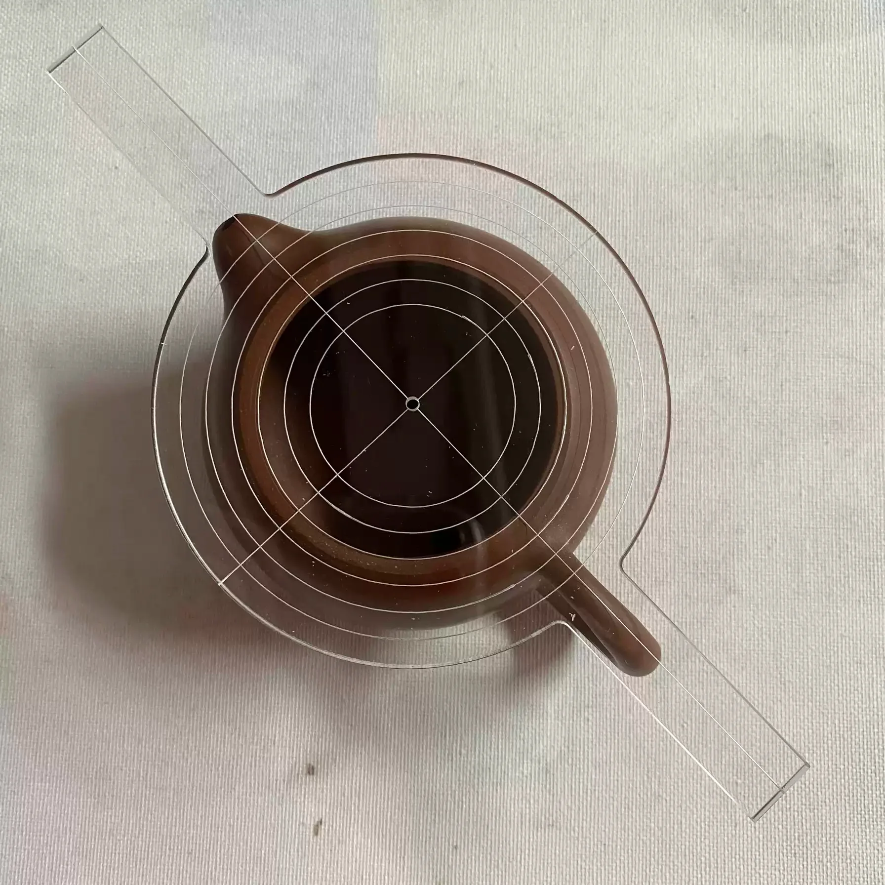 4design available diy Pottery Purple Clay Pot Making Special Tools corrector cross level ruler,Pot spout calibrator